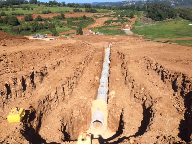 Installation of permanent drainage infrastructure required detiale dplanning. 